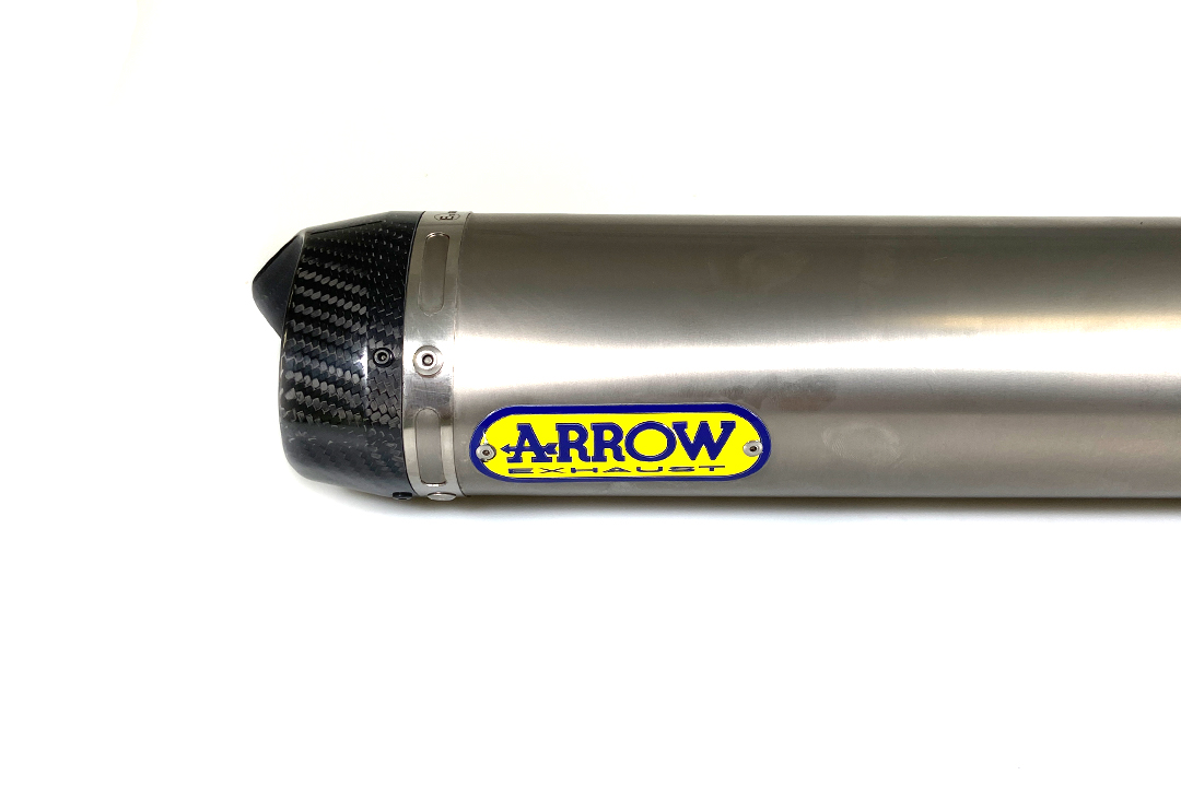 Escape ARROW THUNDER Titanio con tapa de carbono para Yamaha YZF-R125 2019- MT125 2019-