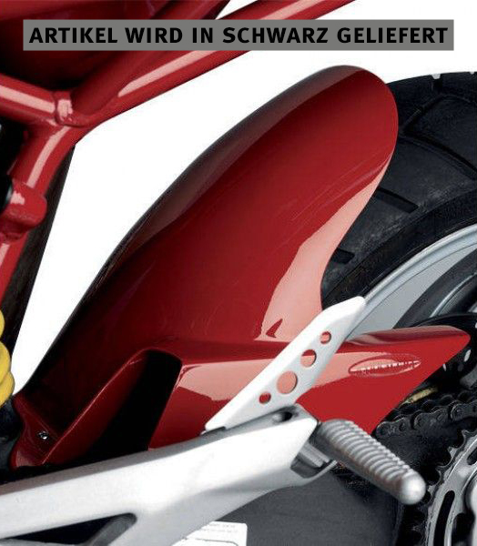 Guardabarros Barracuda negro para Ducati Multistrada 1000 2004-2007
