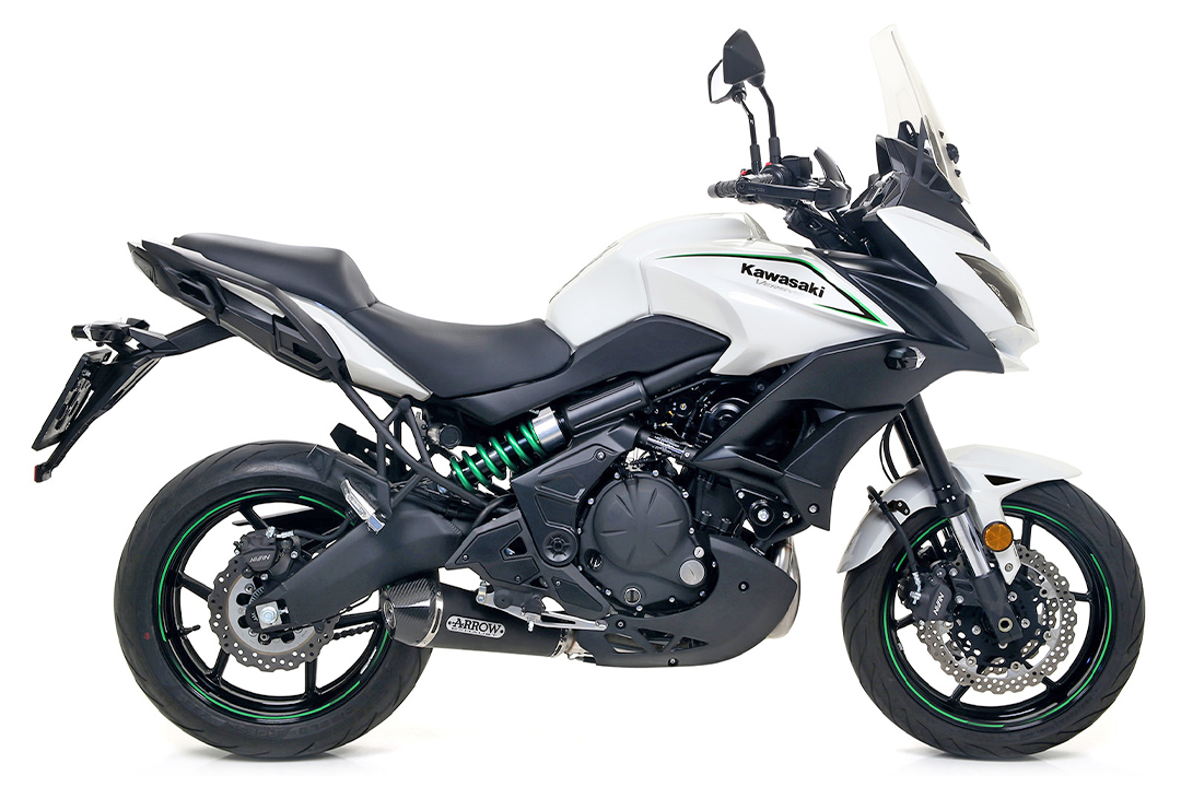 ARROW Escape X-KONE para Kawasaki Z650 / Ninja 650 / Versys 650 2017-2020, Acero inoxidable (Solo con colector ARROW)