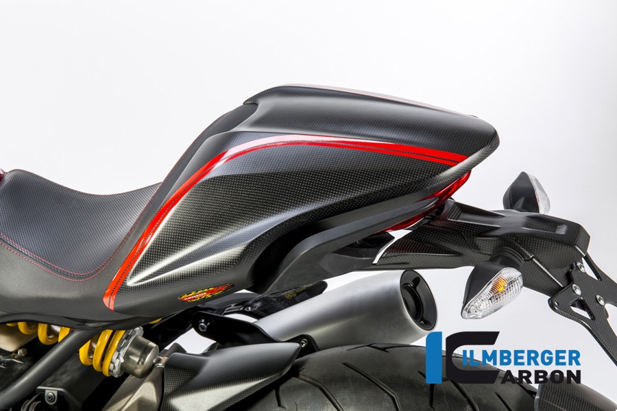 Ilmberger Carbon Tapa de asiento de pasajero mate