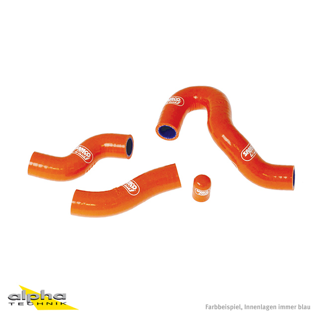 Kit de mangueras de silicona Samco naranja KTM, Husaberg, Husqvarna