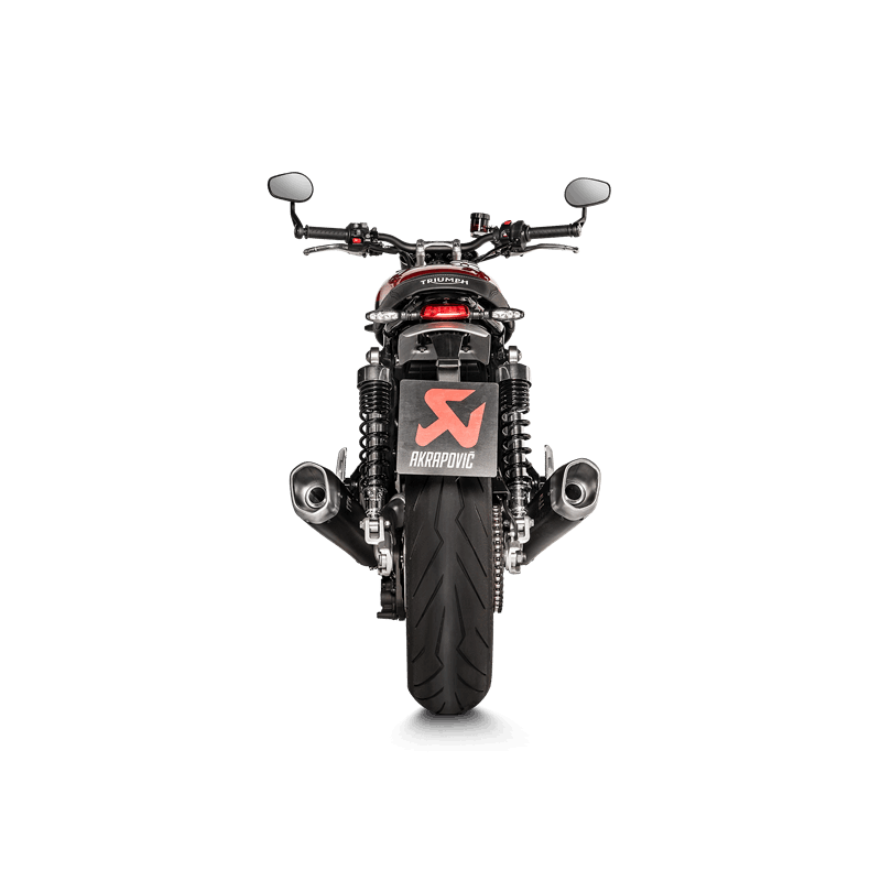 Línea Akrapovic Slip-On (Titanio) para Triumph Speed Twin año de modelo 2019-2020 / Triumph Thruxton 1200 / R / RS año de modelo 2016-2020