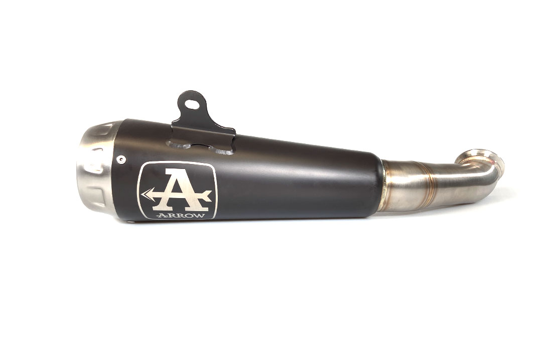 Escape ARROW DARK PRO-RACE para KTM 125RC / 390RC / 125 DUKE / 390 DUKE 2017-2020, acero inoxidable negro