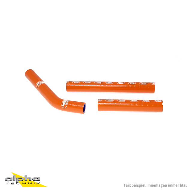Kit de mangueras de silicona SAMCO SPORT naranja para KTM 125 SX 144 SX año del modelo 2007-2010