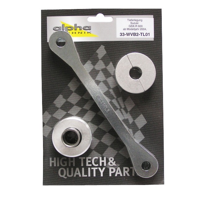 Kit de reducción de altura alpha Technik de 30 mm para Suzuki GSXR600; Tipo WVB2; Año de modelo 2004-
