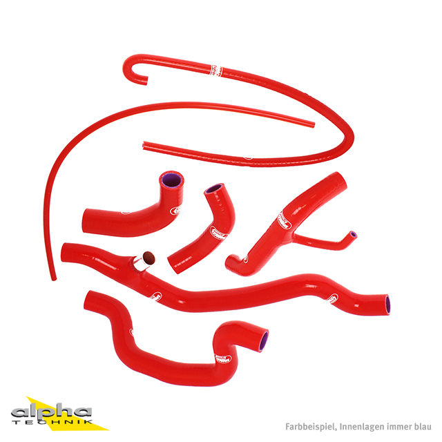 SAMCO SPORT Kit de mangueras de silicona Race Thermo Bypass Kit rojo para Ducati 1098 1198 Año del modelo 2009-2011