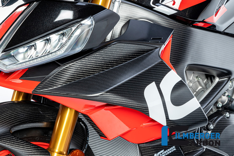 Ilmberger Carbon Winglet / Panel Lateral de Carenado lado izquierdo mate para Aprilia Tuono V4 2021-