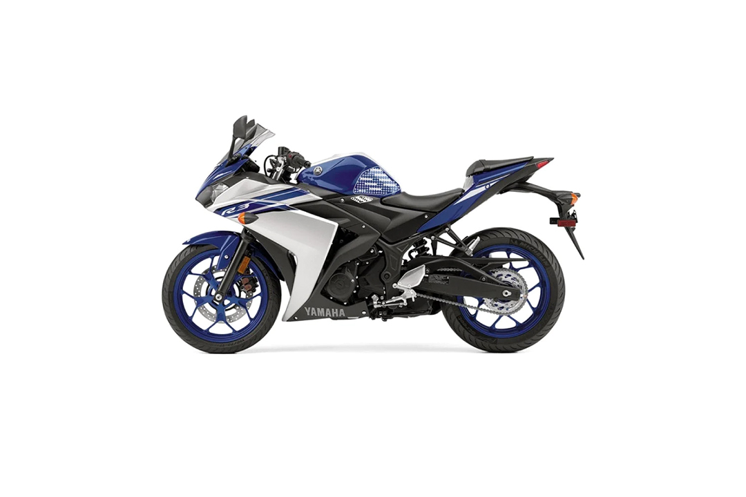 Stompgrip transparente, Icon, para Yamaha YZF-R3, YZF-R25, 2015-2018
