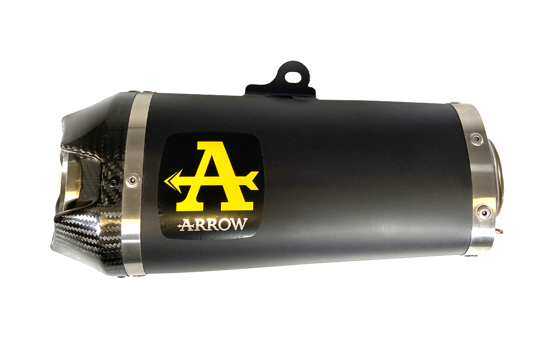 Escape ARROW DARK WORKS para Yamaha MT09 2021-, acero inoxidable negro con carbono