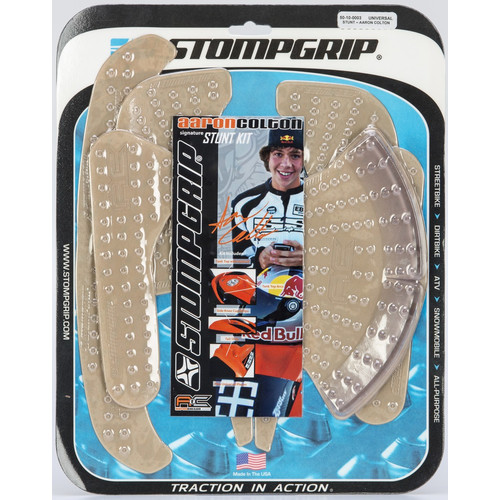 Stompgrip Kit Universal Stunt transparente, Volcano para Varios Modelos, ver lista de uso