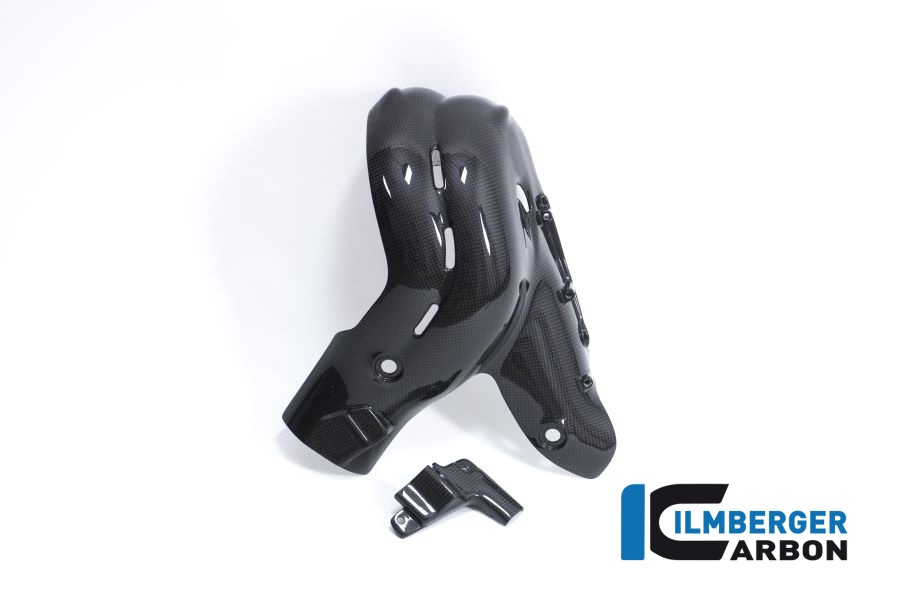 Ilmberger Carbon Protector Térmico de Escape brillante (2 piezas) Panigale V4/V4 S
