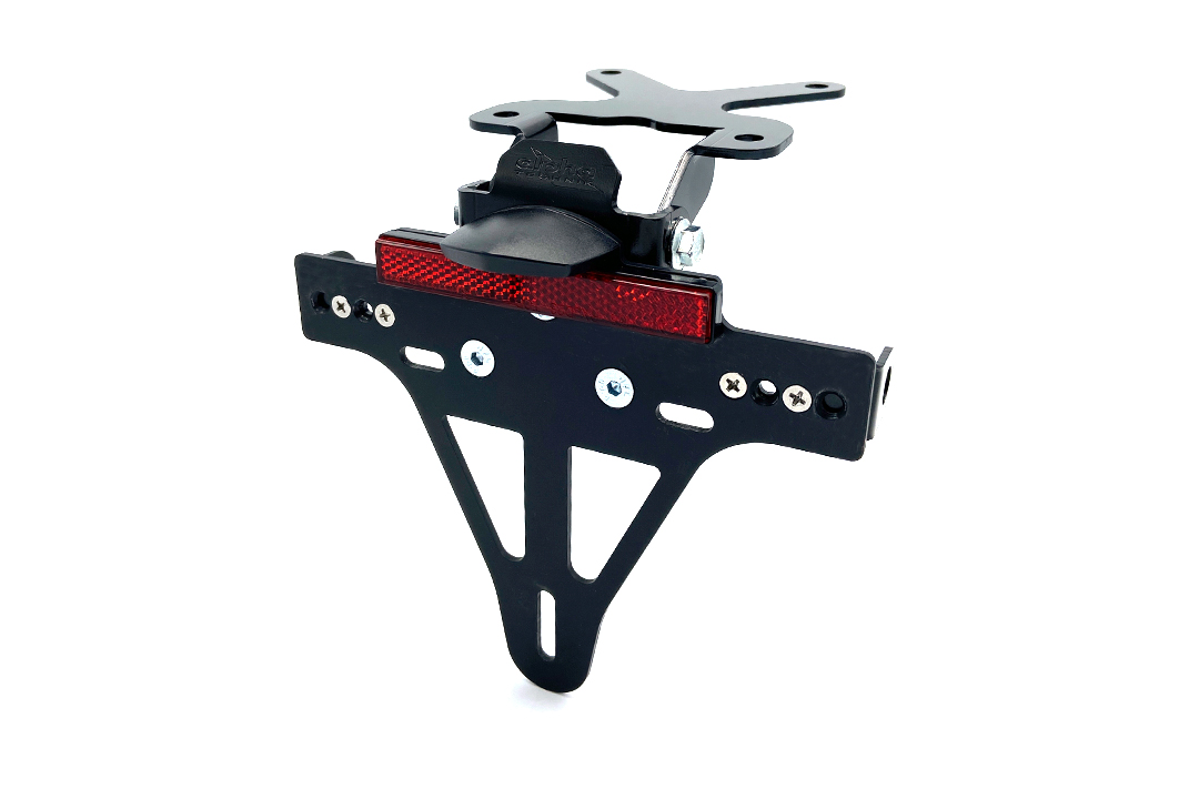 Soporte de matrícula alpha Technik para Yamaha Fazer 8 / FZ8 a partir de 2010 y FZ1 a partir de 2006-