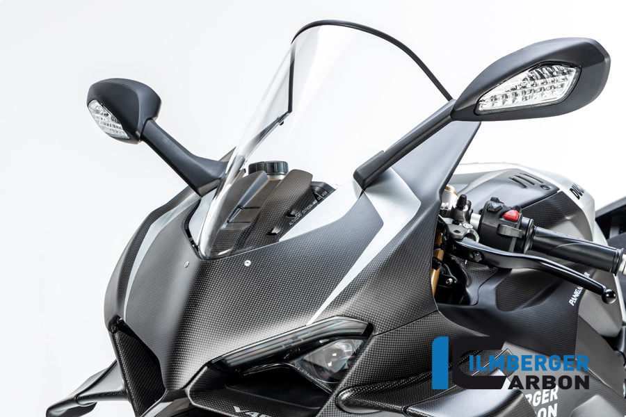 Parte de carenado de carbono Ilmberger arriba mate Ducati Panigale V4 R