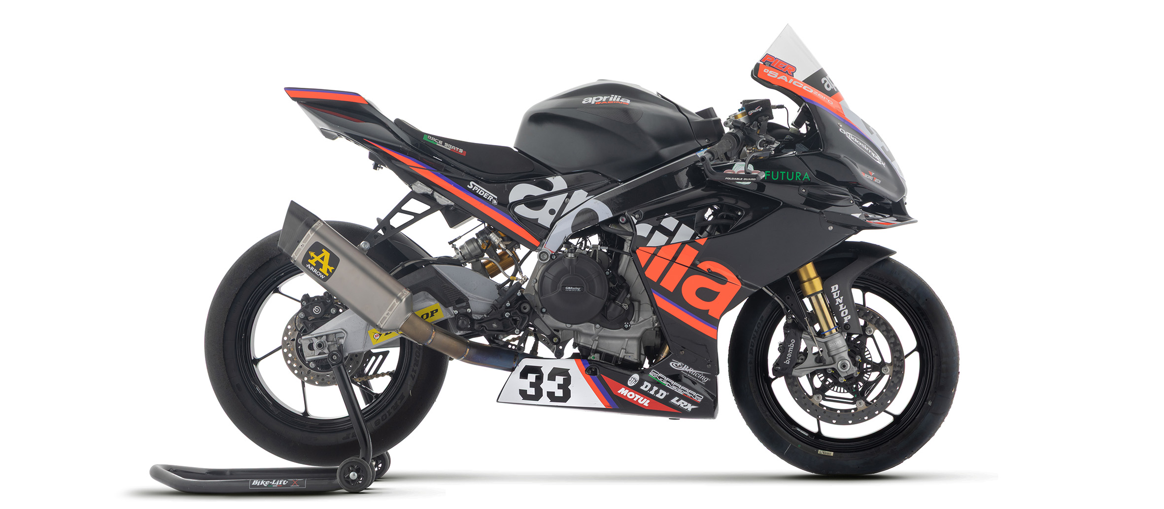 Sistema completo de titanio ARROW COMPETITION PISTA Racing para Aprilia RS 660, 2025-