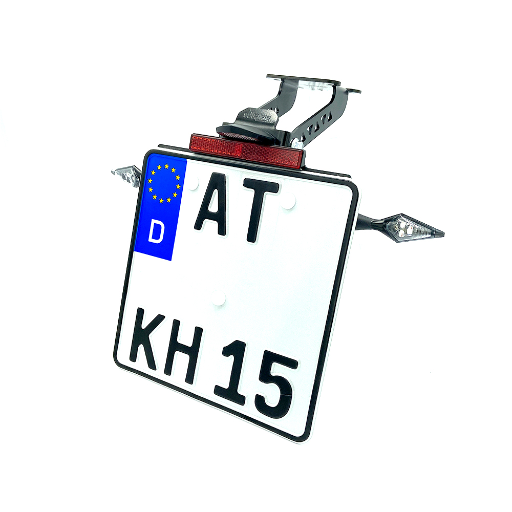 Soporte de matrícula alpha Technik para Yamaha YZF-R125 / R125 / YZF125-A, a partir del año de modelo 2021-