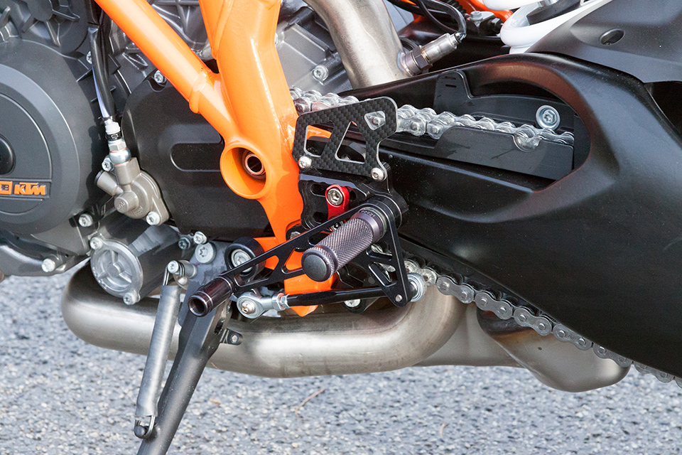 Estriberas LSL 2Slide para KTM 1290 Super Duke R, negro-rojo
