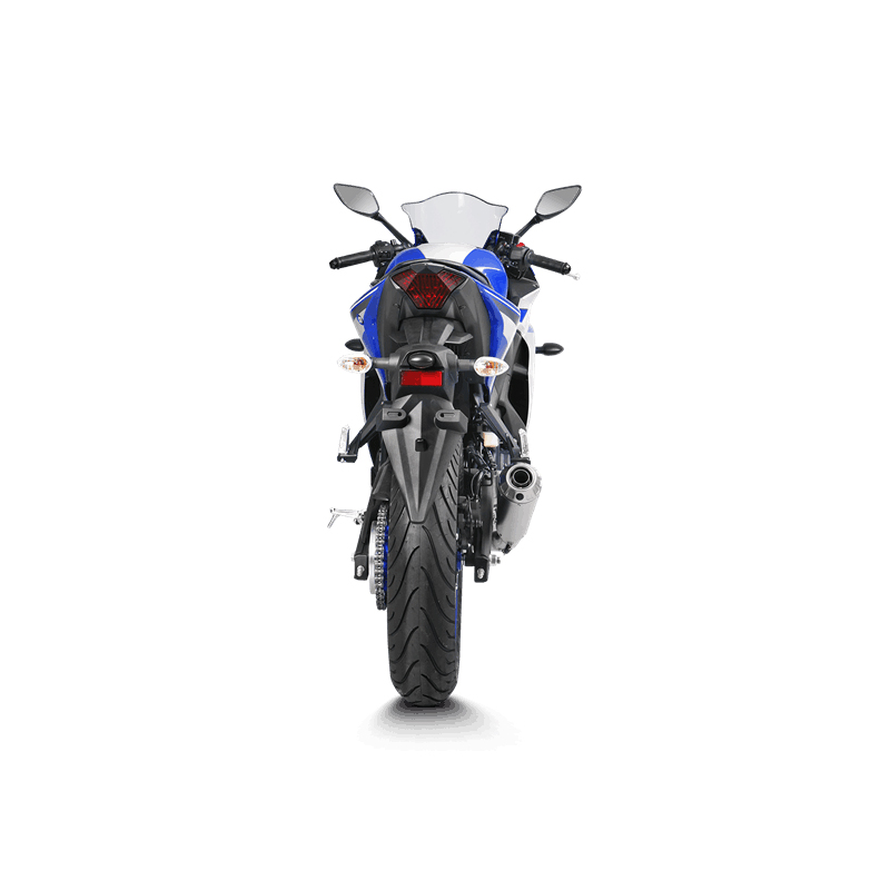 Akrapovic Racing Line (SS) sistema de escape para Yamaha MT-03 2016-2019, YZF-R25 2014-, YZF-R3 2015-