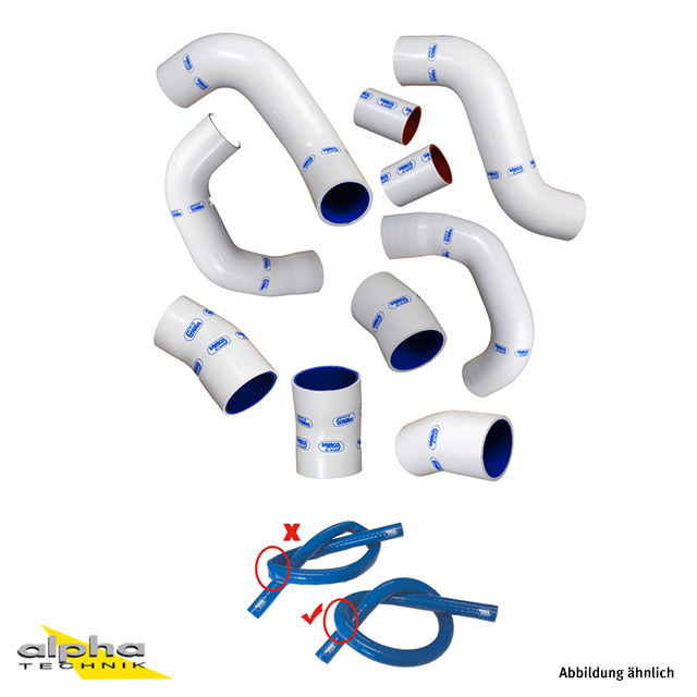 Manguera de silicona SAMCO SPORT Xtraflex blanca diámetro interior 11 mm