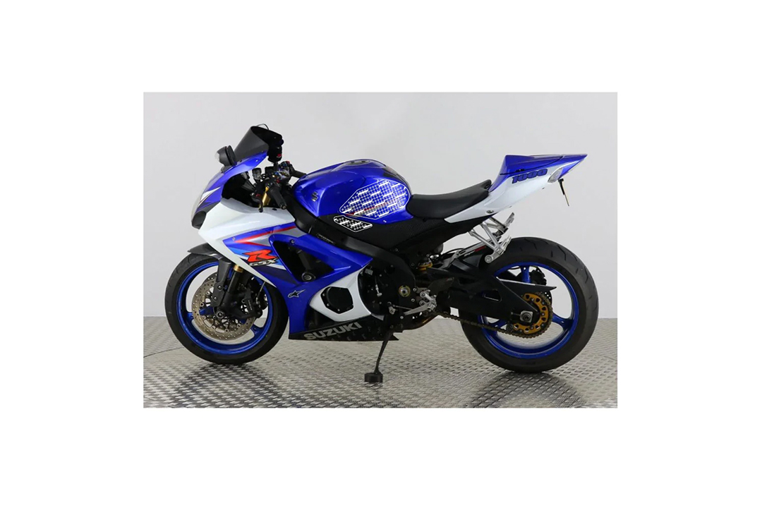 Stompgrip negro, Icon, para Suzuki GSXR1000, 2007-2008