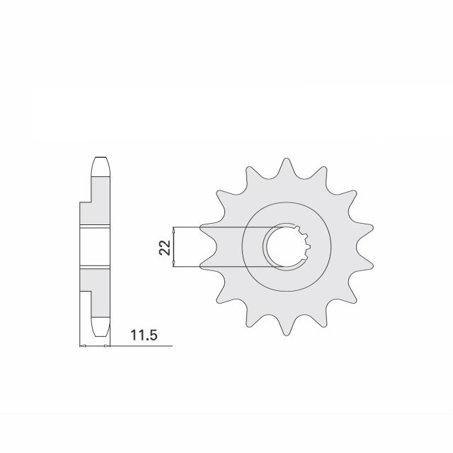 Piñón, 16 Dientes, Paso 520