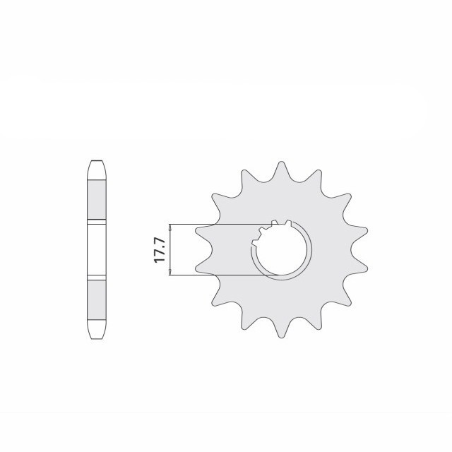 Piñón, 15 dientes, paso 428