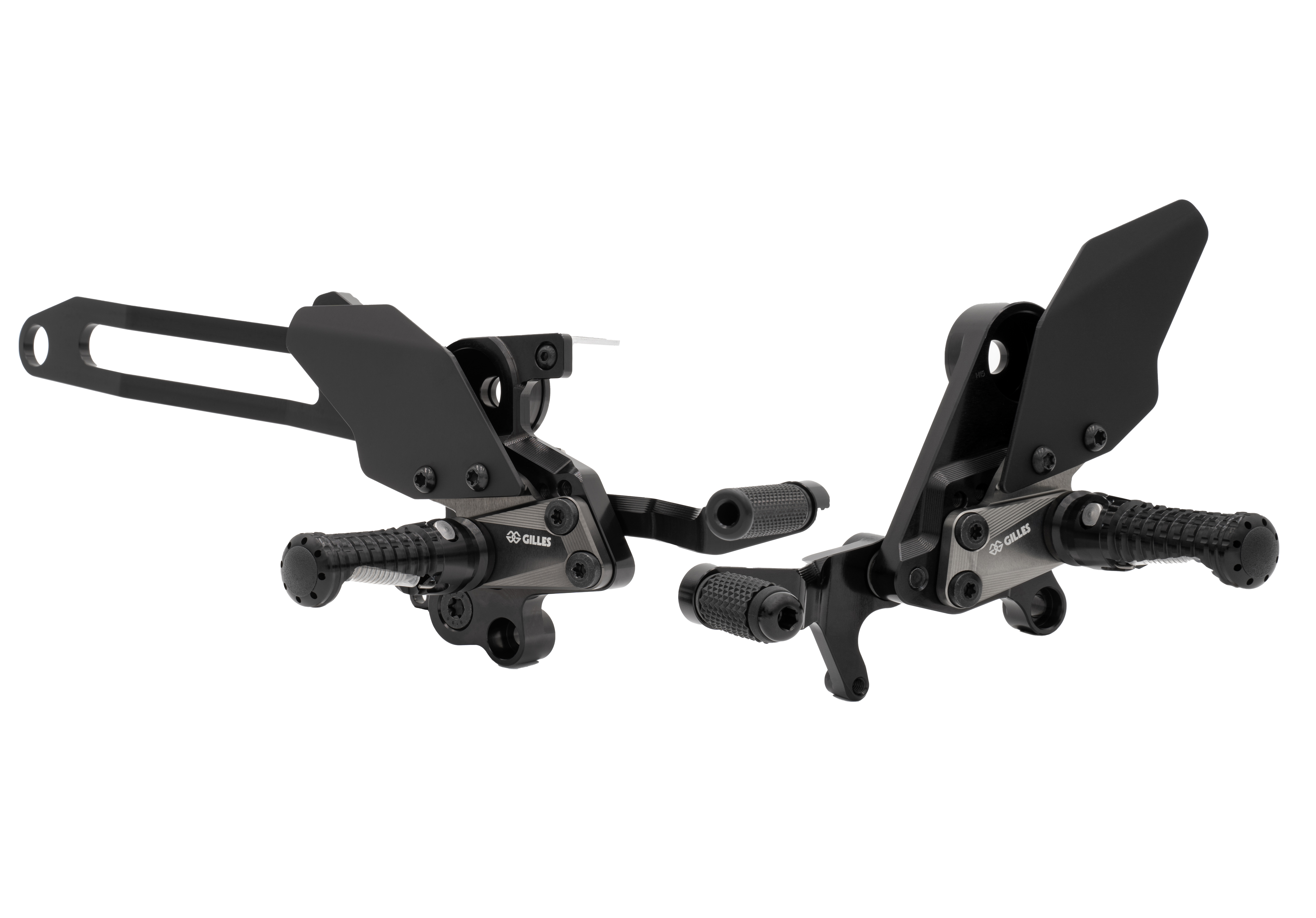 Sistema de reposapiés GILLES AS31GT3 reposapiés en negro para Honda MSX125 Grom 2022-