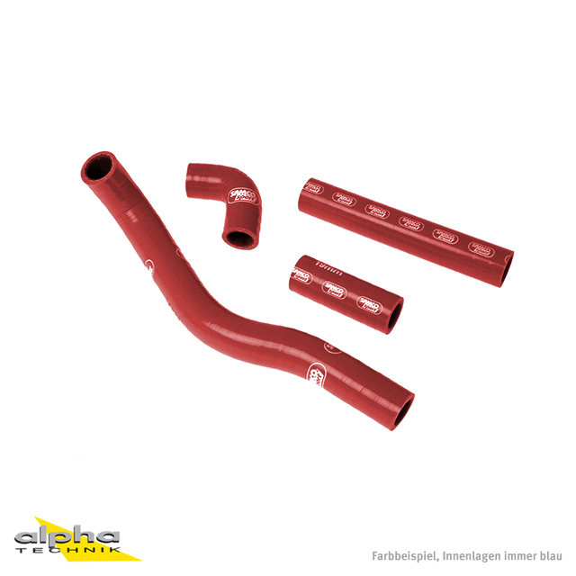 Kit de mangueras de silicona SAMCO SPORT rojo para Kawasaki KX500 año de modelo 1983-2004