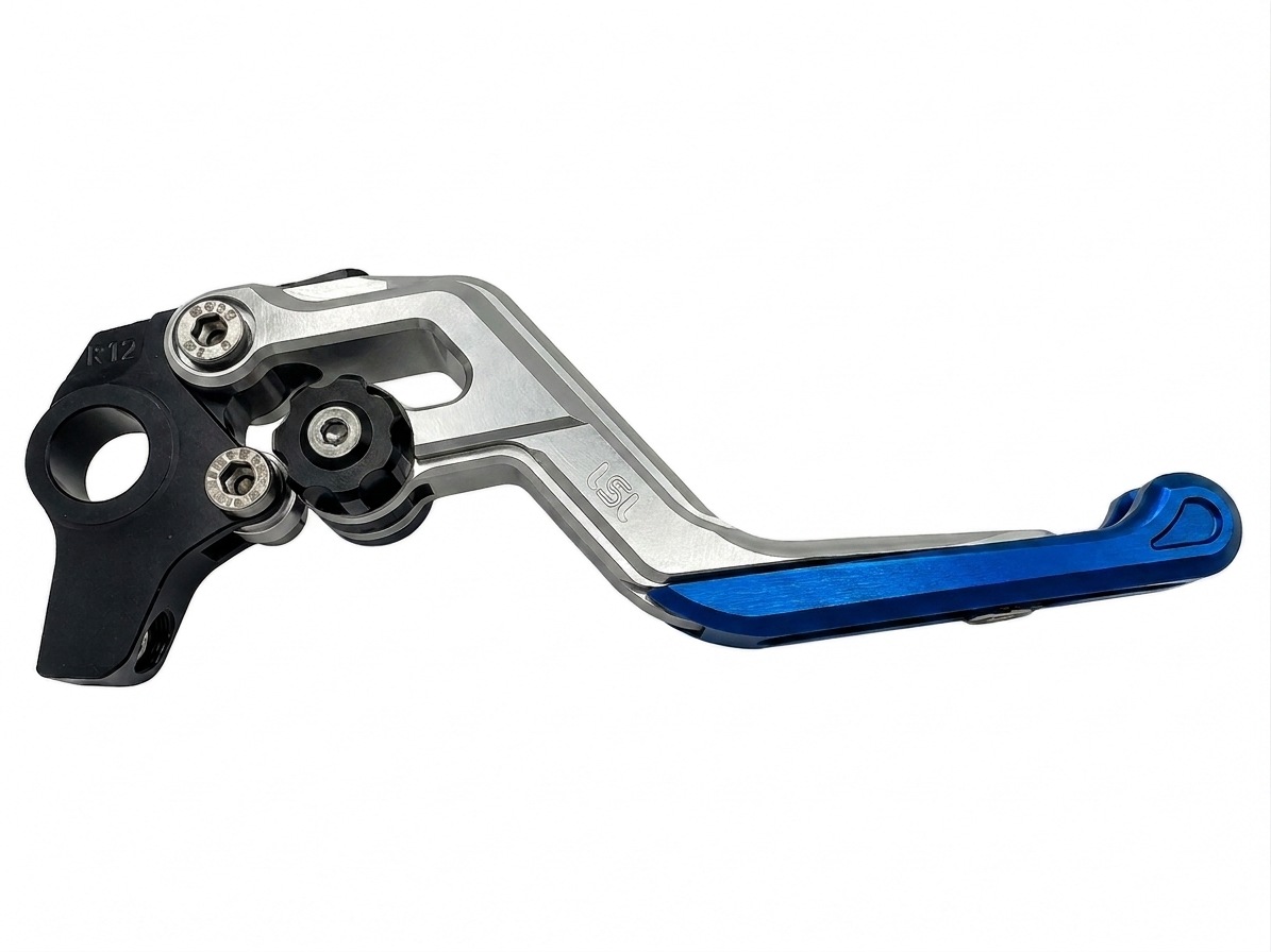 Maneta de freno LSL ERGONIA R18R Plata/Negro/Azul
