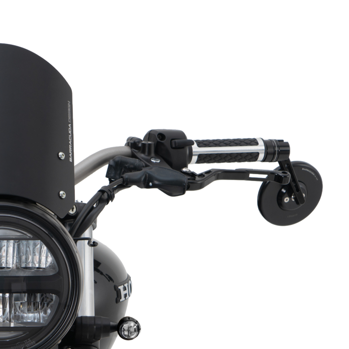 Espejo Barracuda SKIN-S BAR END B-LUX negro/plata