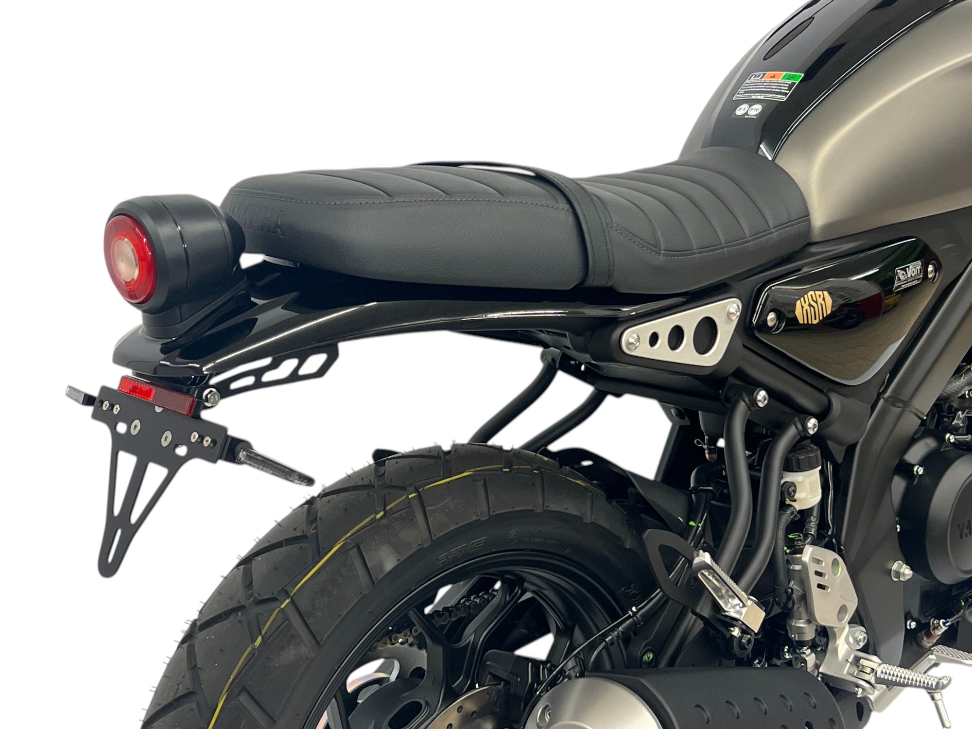 Soporte de matrícula alpha Technik para Yamaha XSR 125, a partir del año modelo 2021-