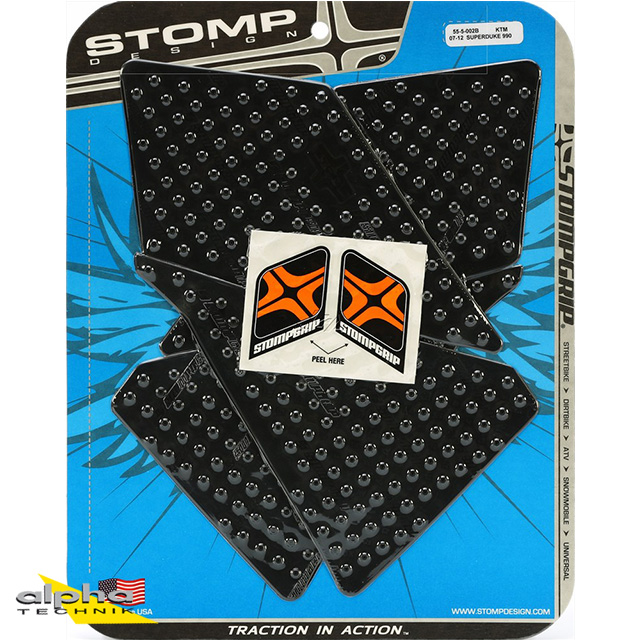Stompgrip negro, Volcano, para KTM 990 Super Duke, 2007-2013