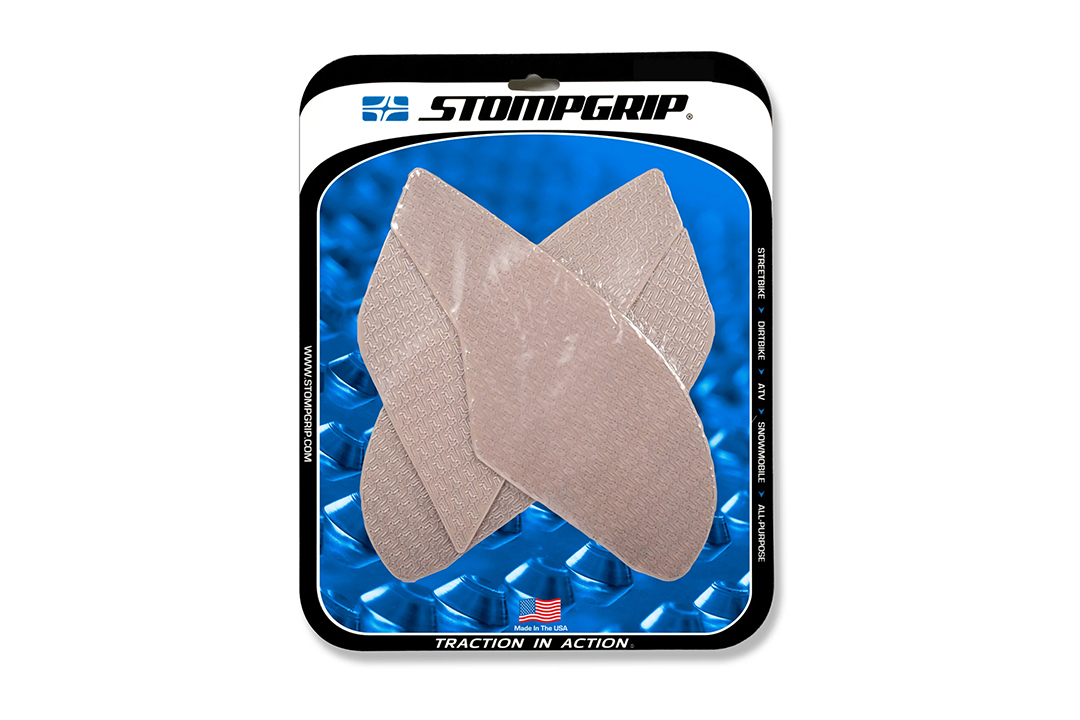 Stompgrip transparente, Icon, para Suzuki SV650, 2016-2025, SV650 S, 2016-2020, SV650 X, 2019-2020