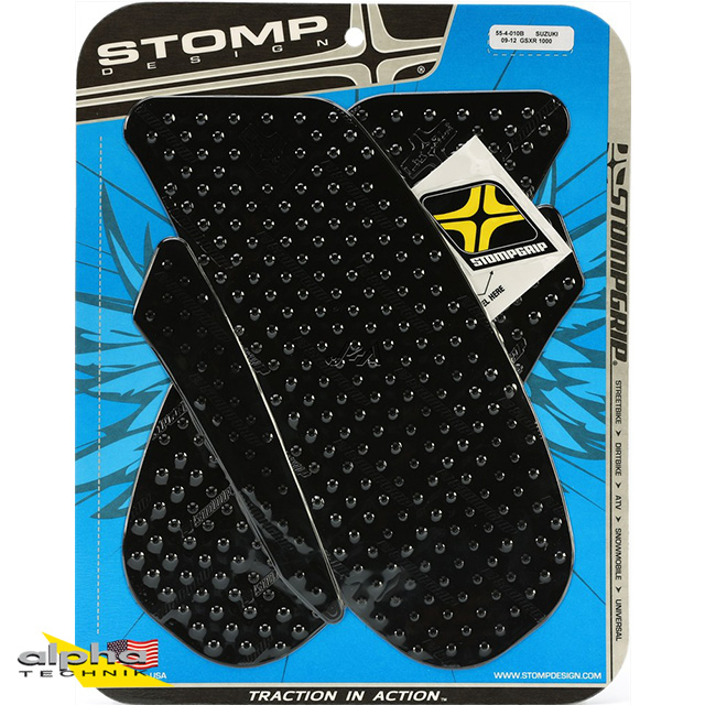 Stompgrip negro, Volcano, para Suzuki GSX-R1000, 2009-2016