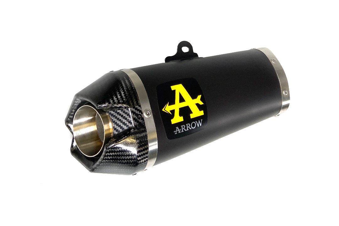 Escape ARROW DARK WORKS para Yamaha MT09 2021-, acero inoxidable negro con carbono