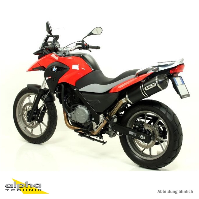 ARROW Escape RACE TECH para BMW G650GS / Sertao 2011-16 de aluminio, negro