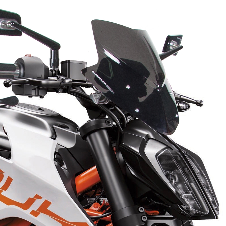 Parabrisas Barracuda Aerosport de Plexiglás para KTM 125 Duke 2017 - 2019, KTM 390 Duke 2017 - 2018