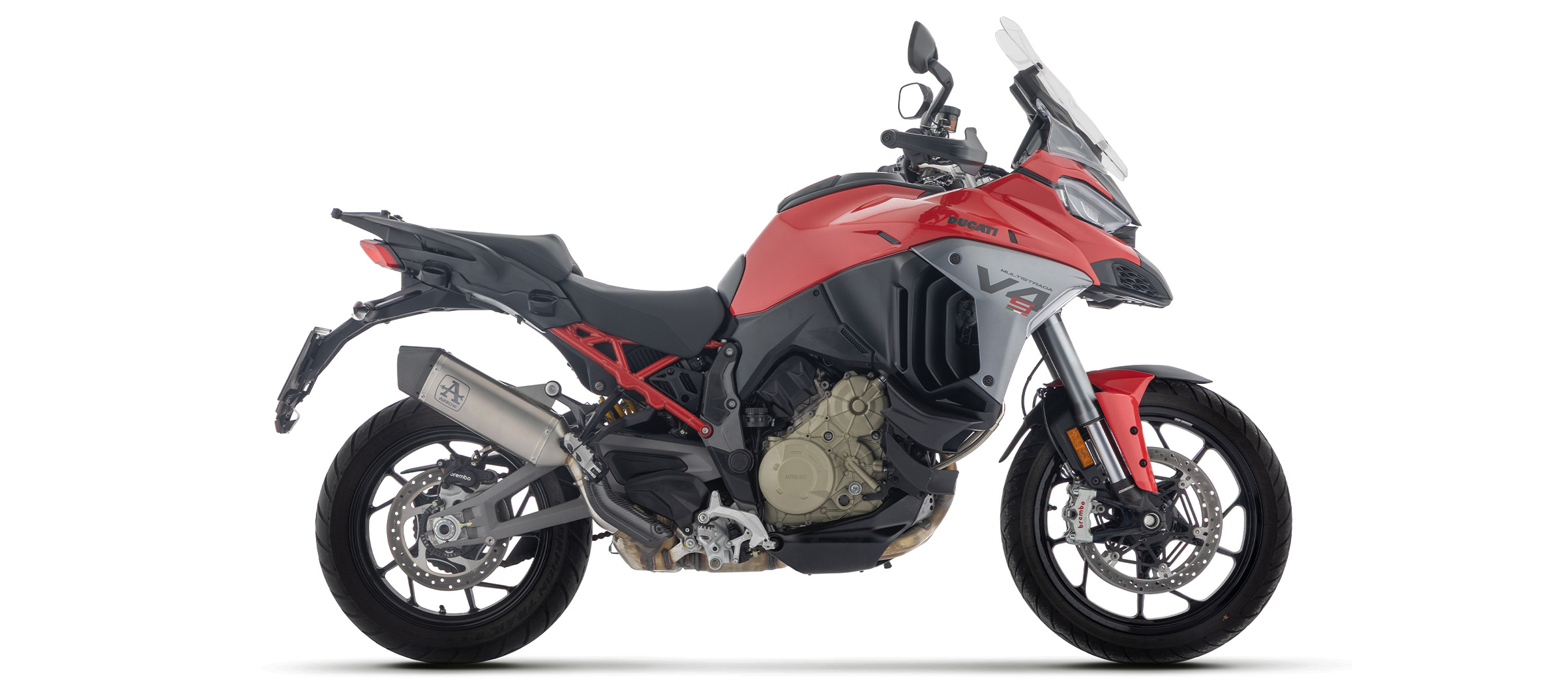 ARROW VELOCE DARK Slip-On Titanio negro Ducati Multistrada V4, V4S, 2025-