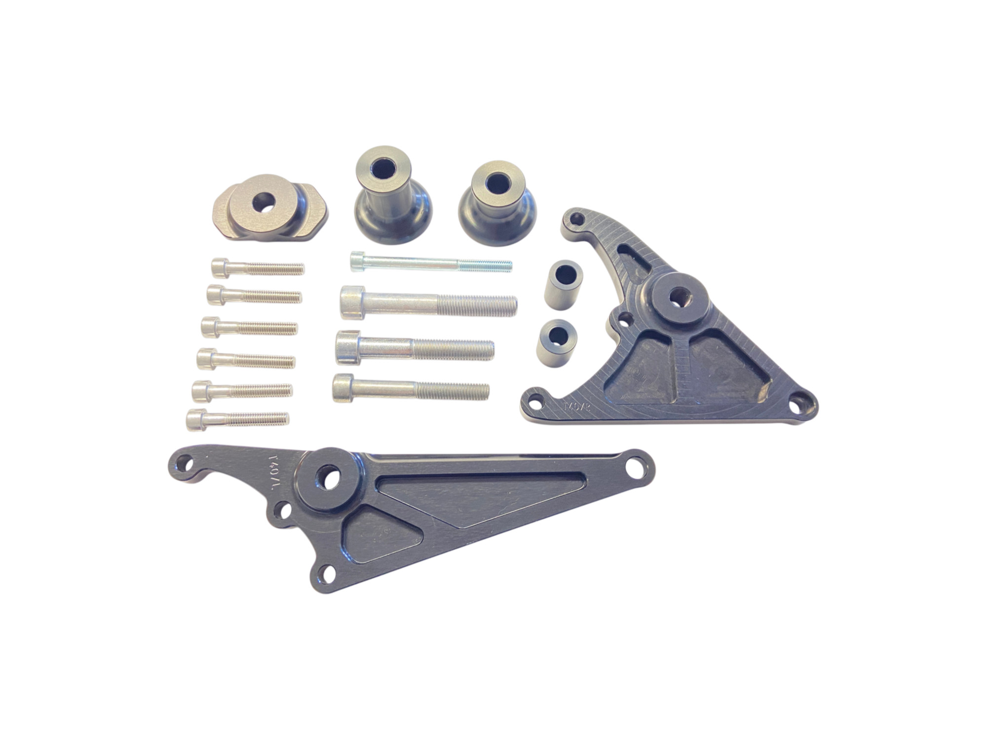 Kit de montaje de topes anticaída LSL para Triumph Speed Triple, 2005-2011, Tiger 1050, 2007-2011, negro