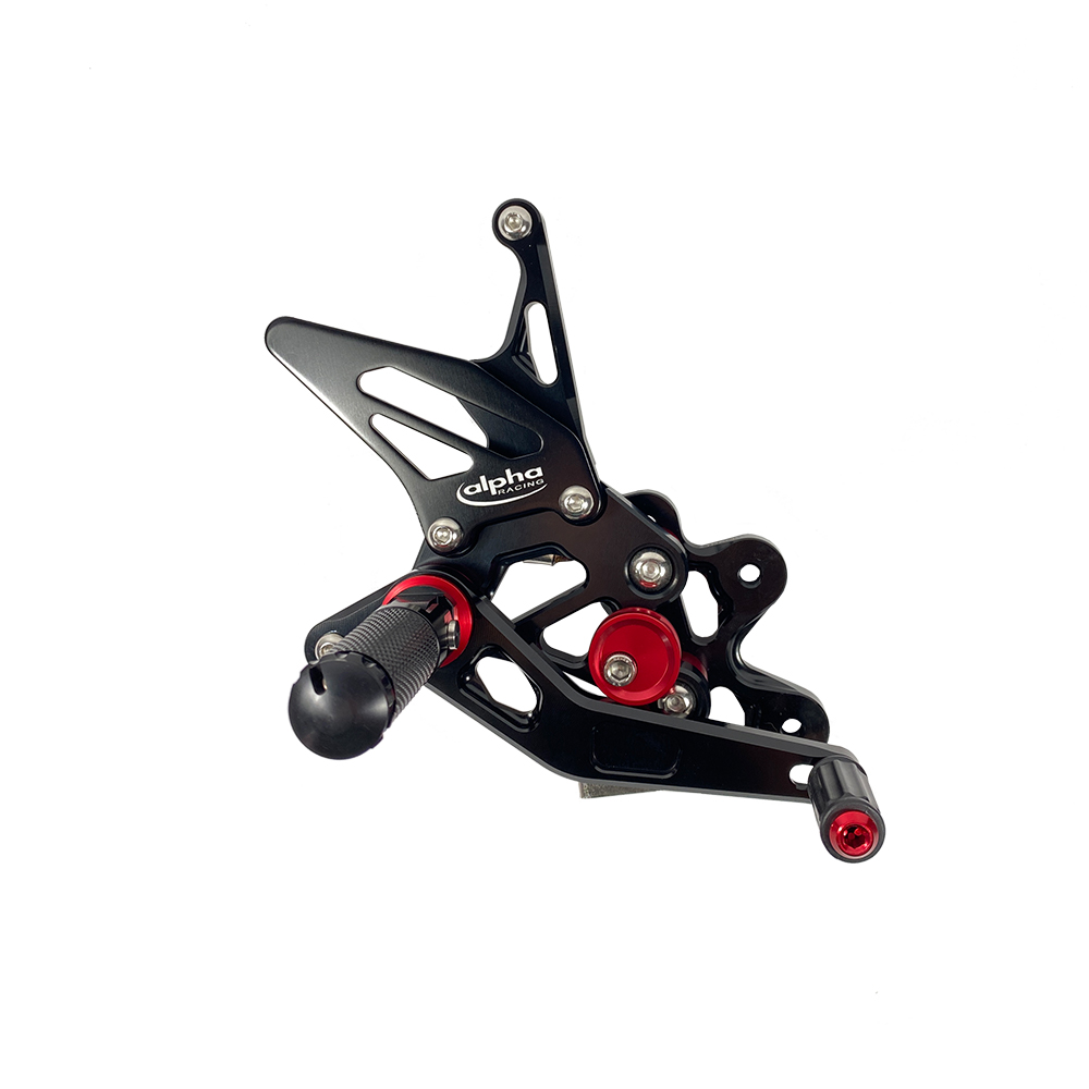 >TRACK< Sistema de estriberas negro Suzuki GSX-R600 2006-10 ABE