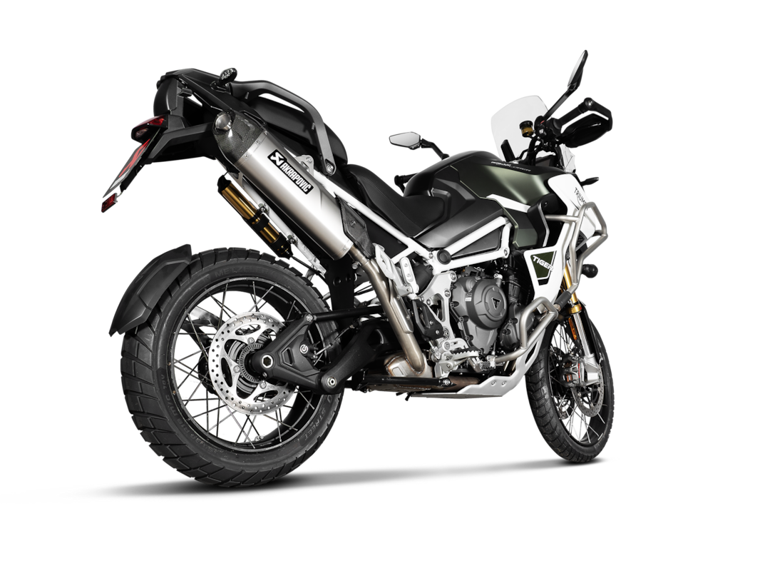 Akrapovic Slip-On Line (Titanium) sistema de escape para Triumph Tiger 1200 GT, Rally, 2022-2024