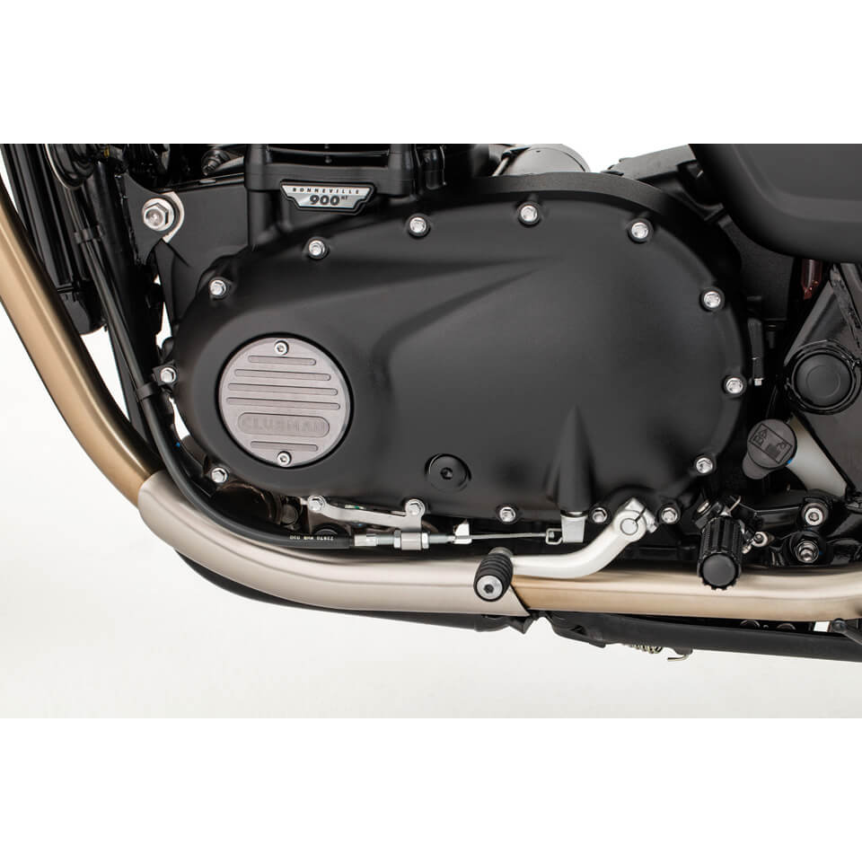LSL CLUBMAN carterdeckel lado izquierdo, para Triumph Street Twin, titanio