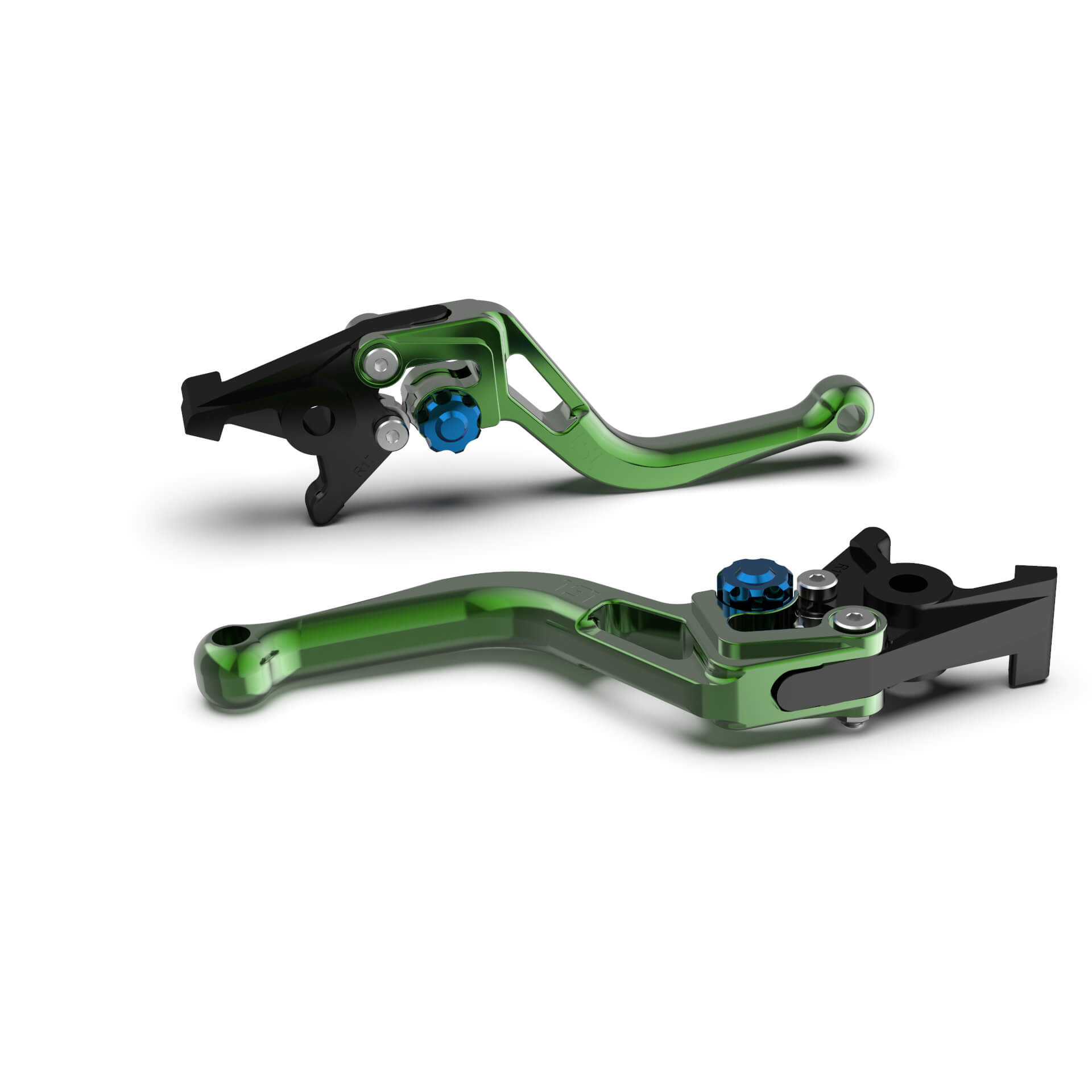 LSL Maneta de freno BOW R72, corta, verde/azul