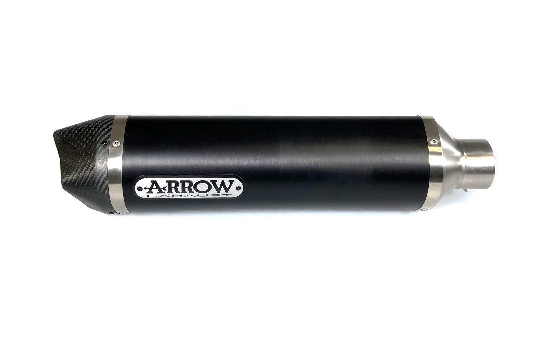 ARROW Escape RACE TECH para Yamaha T-Max 530 2017- y T-Max 560 2020- de aluminio, negro