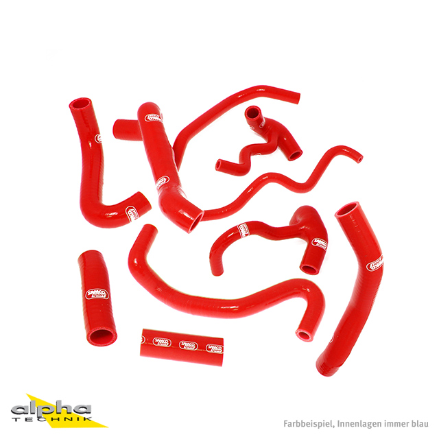 Kit de mangueras de silicona SAMCO SPORT rojo para Ducati Streetfighter 848 S Streetfighter S Año del modelo 2009-2015
