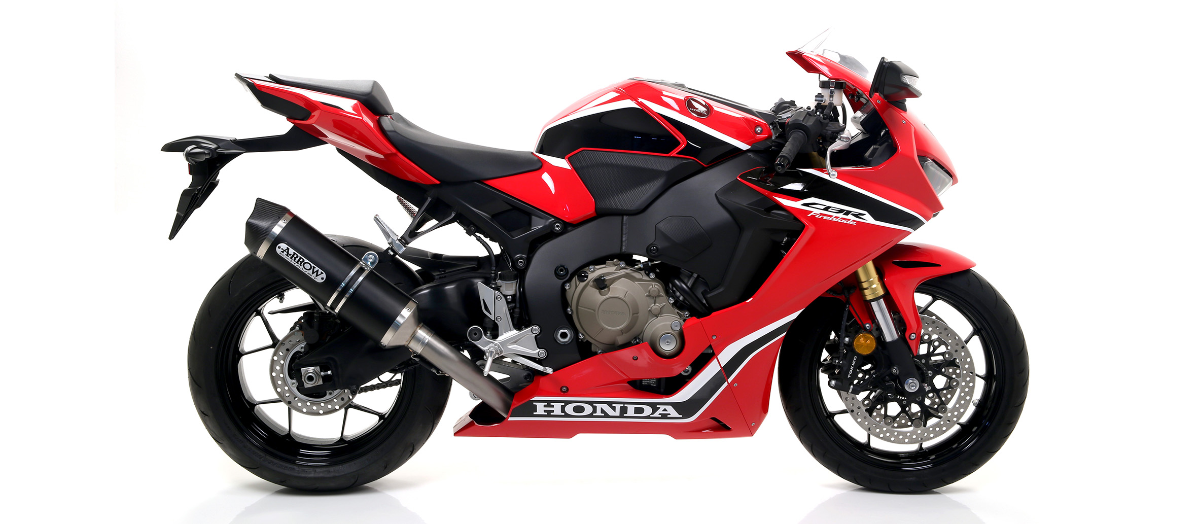 ARROW Silenciador RACE TECH para Honda CBR1000RR Fireblade 2017- de aluminio, negro