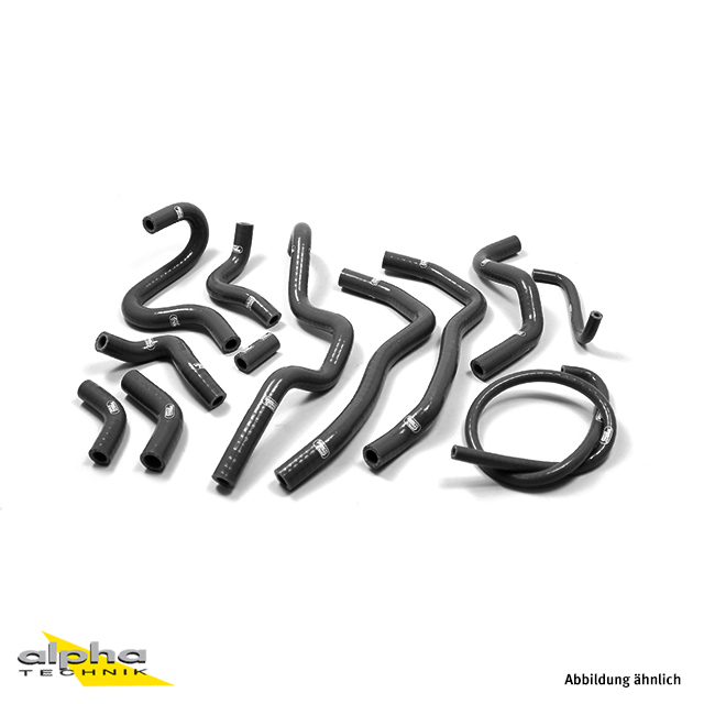 Kit de mangueras de silicona Samco negro para Harley Davidson